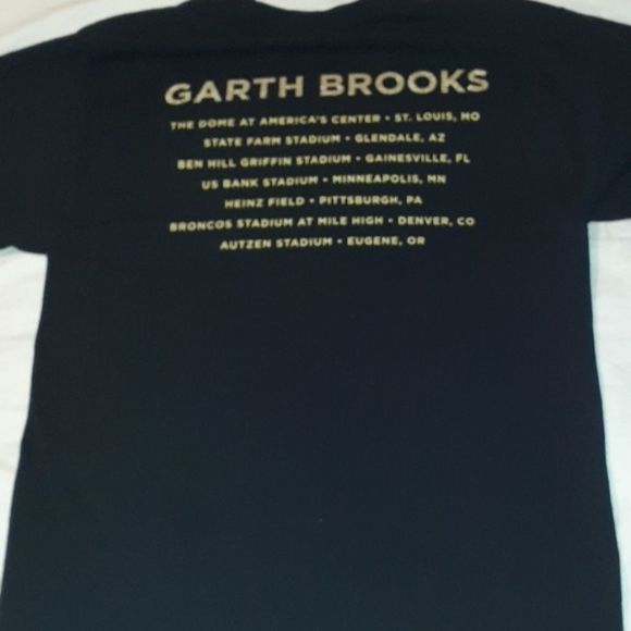 Garth Brooks 2019 Stadium Tour Tee T-Shirt 2 Sided - Picture 3 of 6